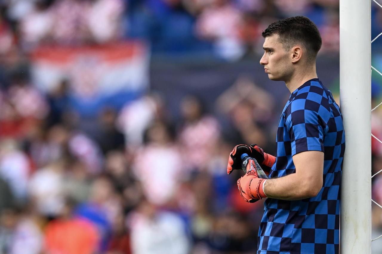 Rotterdam: Zagrijavanje hrvatskih igrača uoči susreta Hrvatske i Španjolske u finalu Lige nacija