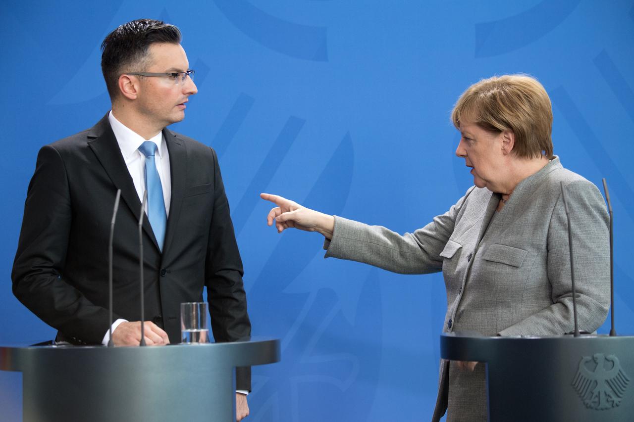 Marjan Šarec i Angela Merkel