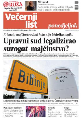 Naslovnica 16.02.2026.