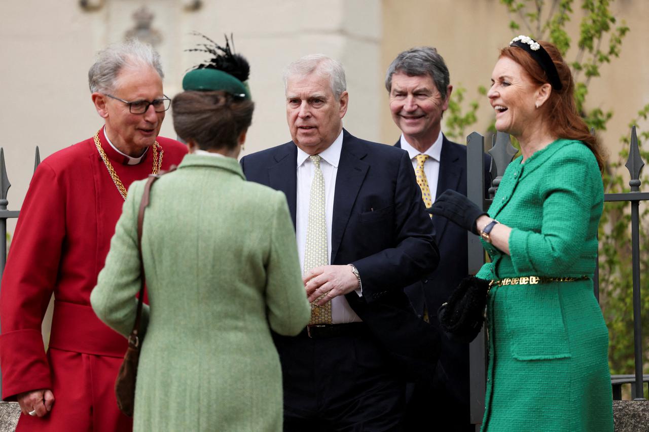 Britain's Royals attend the Easter Matins Service at St. George's Chapel, Windsor Castle