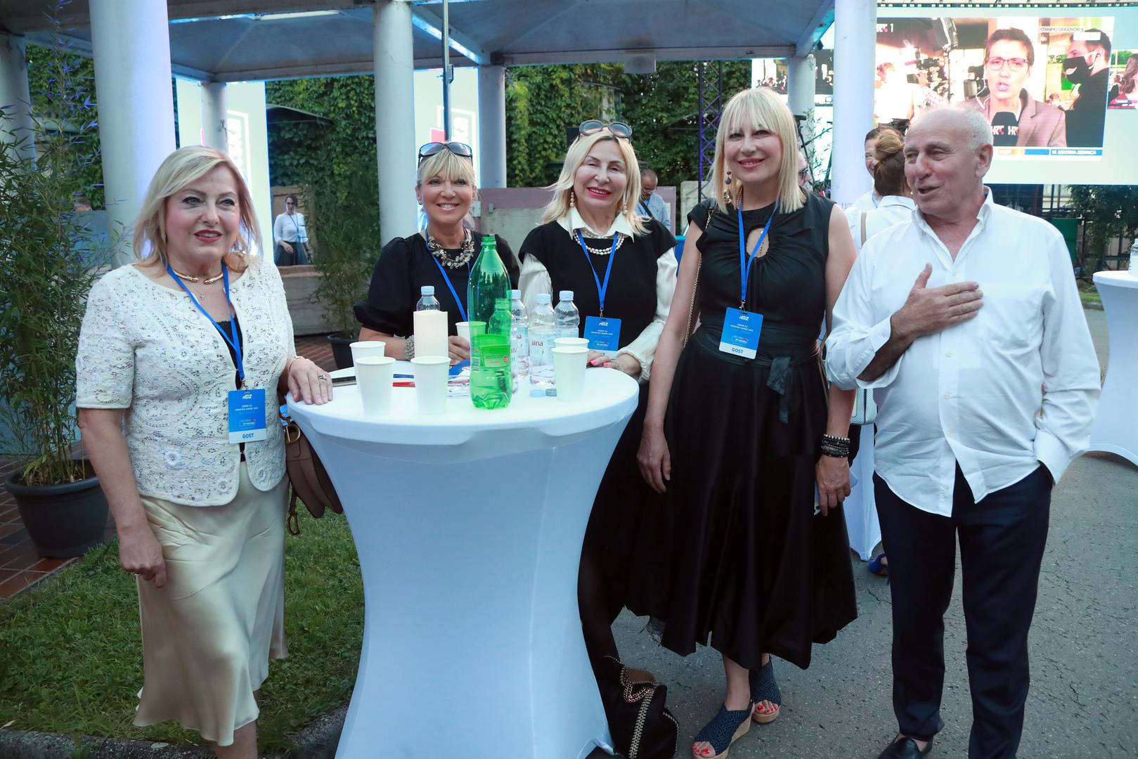 05.07.2020., Zagreb - Docek izbornih rezultata u stozeru HDZ-a u Arheoloskom muzeju. Photo: Sanjin Strukic/PIXSELL