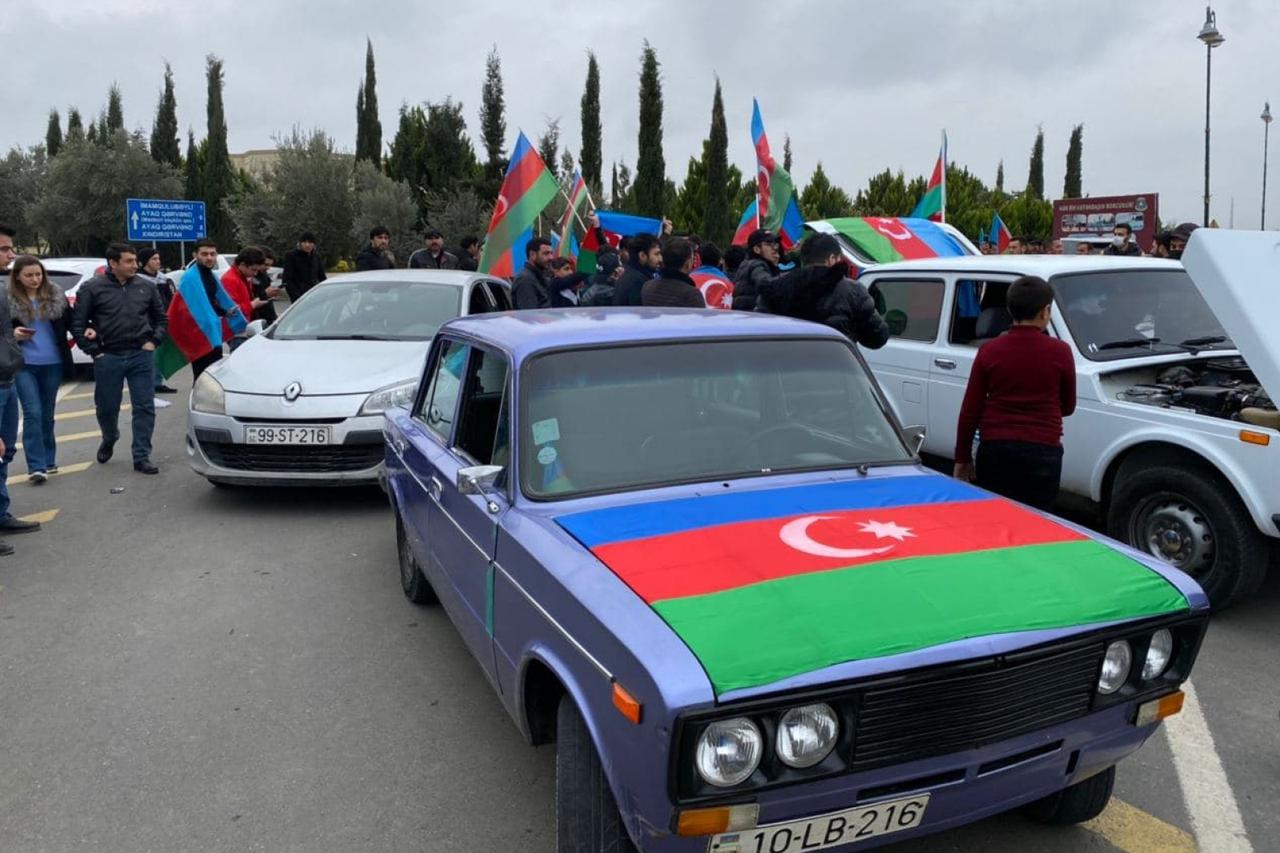 Residents of Kuzanly village celebrate transition of Agdam District under Azerbaijan's control