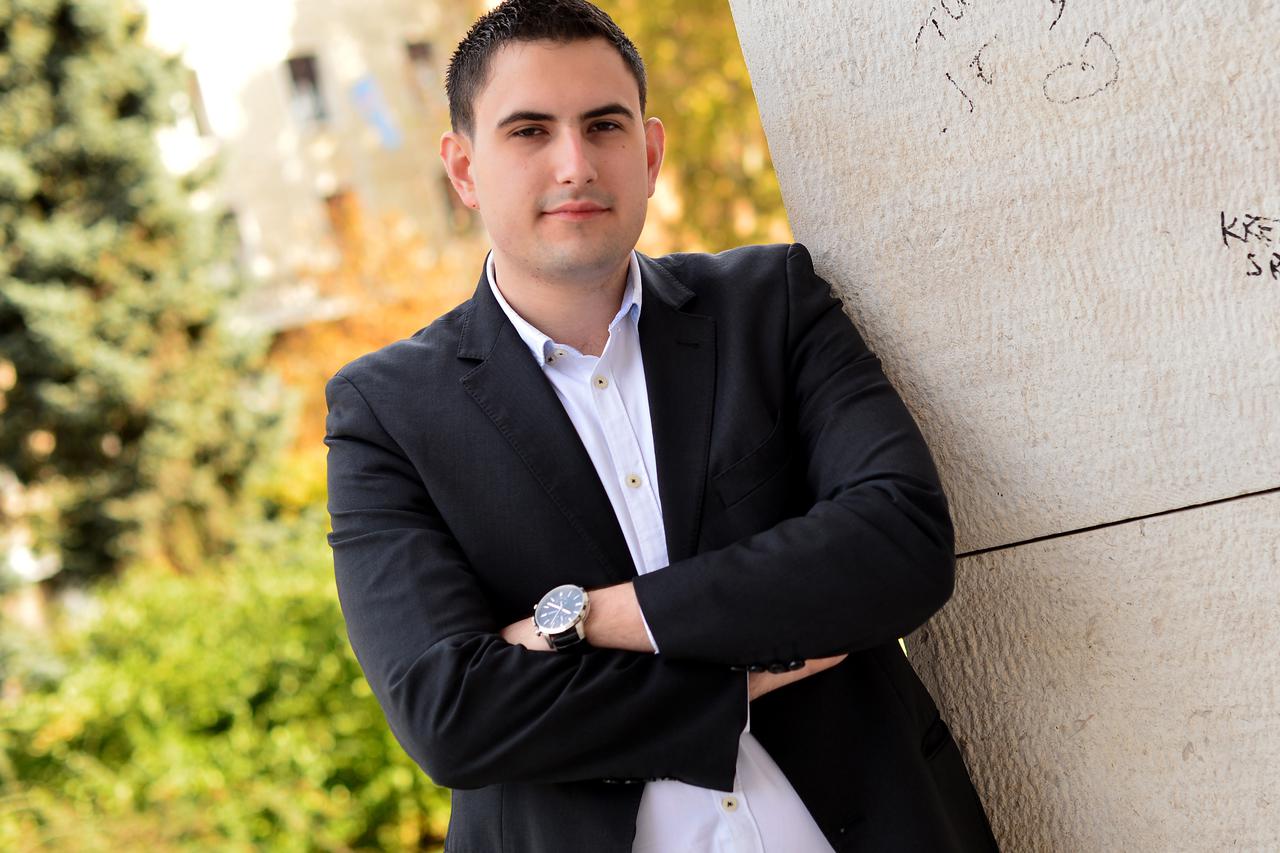 07.10.2016. , Zagreb -  Marko Milic, sin Gorana Milica i desna ruka Andreja Plenkovica. Photo: Marko Prpic/PIXSELL