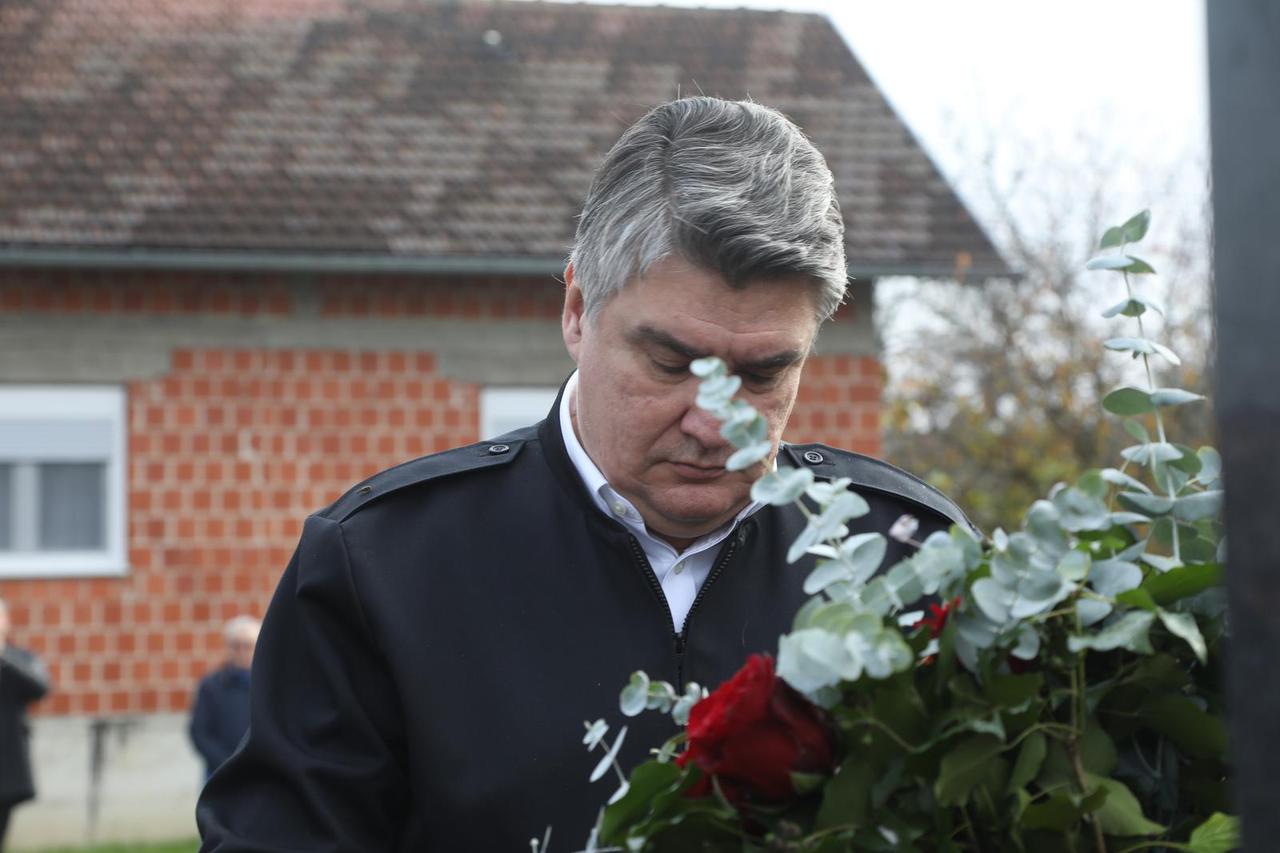 Odavanje počasti žrtvama: Predsjednik Milanović u Sisačko-moslavačkoj županiji
