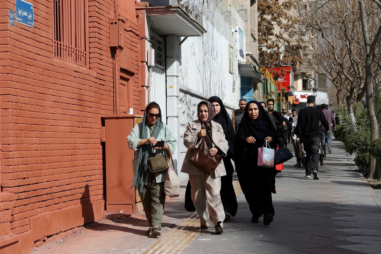 FILE PHOTO: Aftermath of strike in Tehran