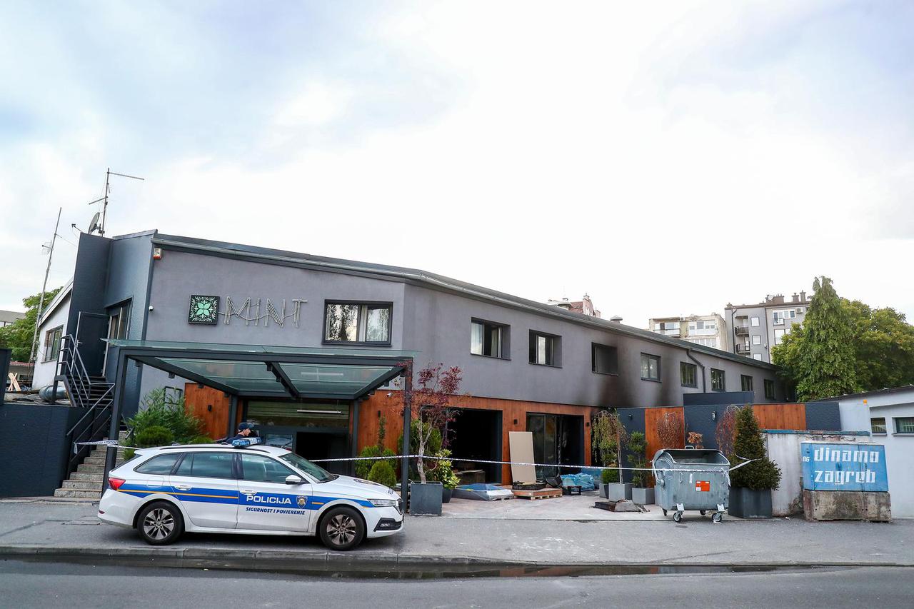 Zagreb: Policijski očevid u klubu Mint koji je u potpunosti izgorio