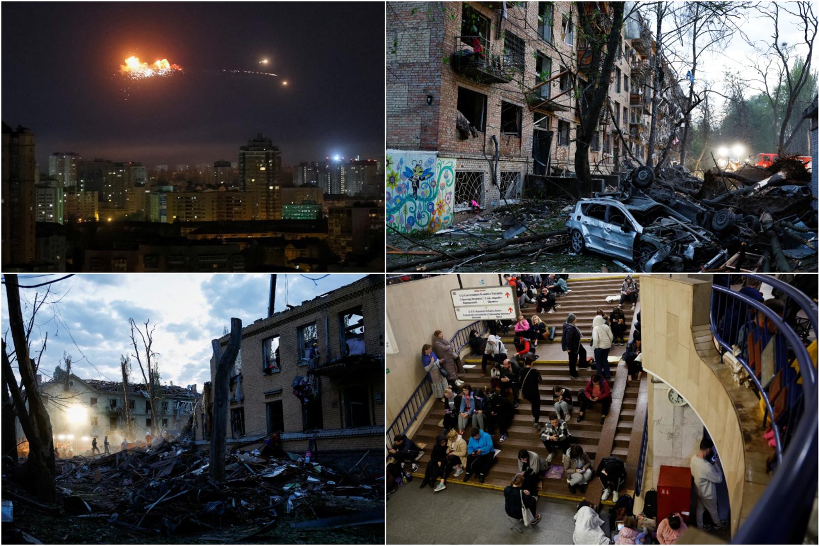 Ukrajinska protuzračna obrana djelovala je rano u četvrtak u glavnom gradu Ukrajine, Kijevu, protiv kombiniranog ruskog napada bespilotnim letjelicama i projektilima. Reuters navodi da su svjedoci izvijestili o nizu glasnih eksplozija. "U tijeku je kombinirani napad. Opasnost ostaje visoka", napisao je na Telegramu prvi čovjek kijevske gradske vojne uprave Timur Tkachenko.