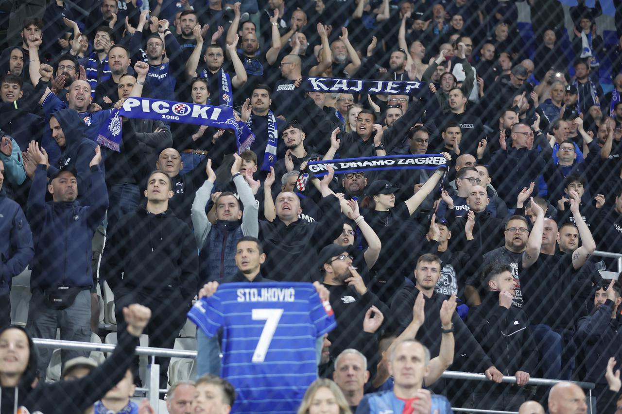 Osijek: Navijači na utakmici finala SuperSport Hrvatskog nogometnog kupa između Dinama i Rijeke