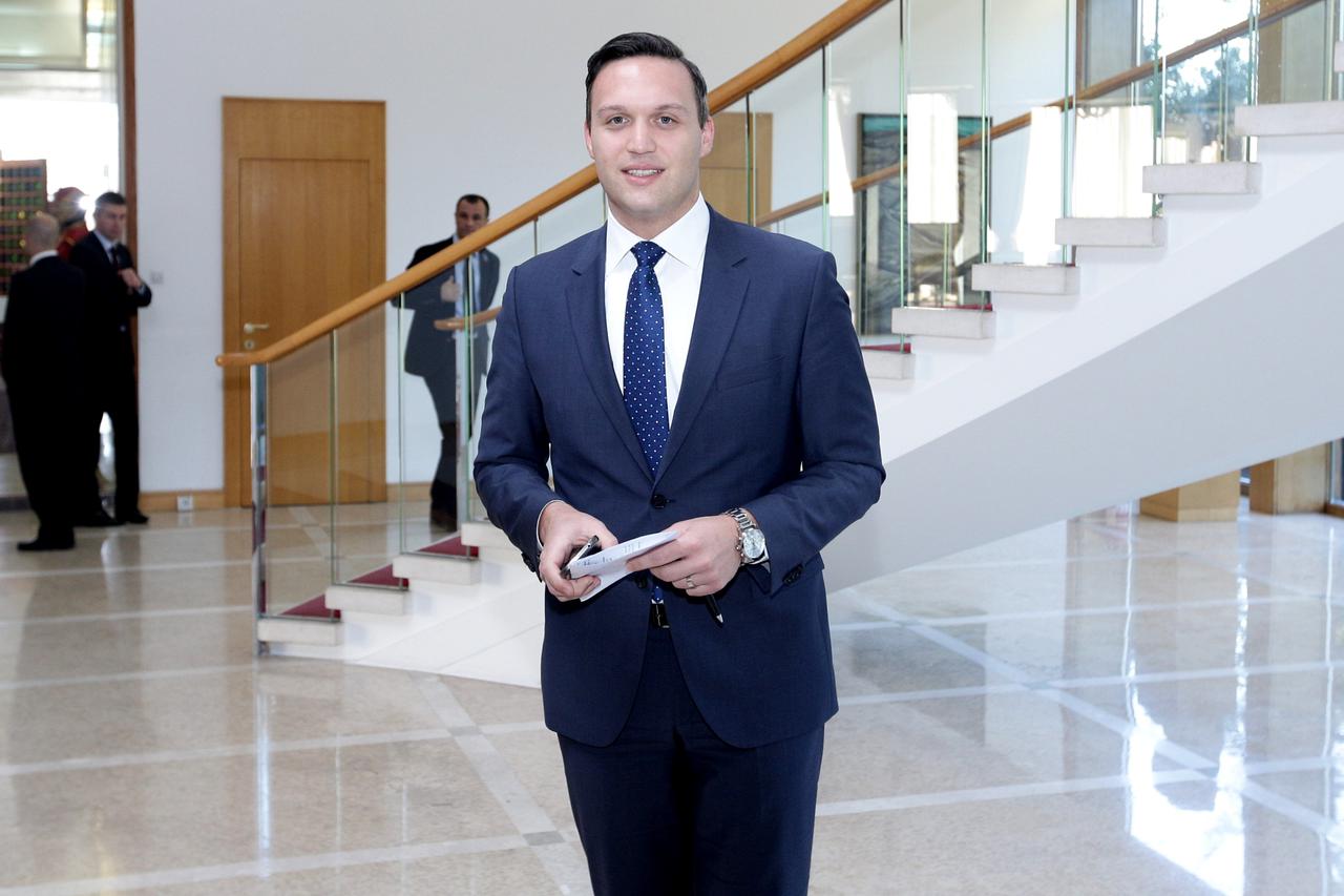 20.01.2015. Zagreb - Luka Djuric, novi glasnogovornik Ureda predsjednice RH. Photo: Zeljko Lukunic/PIXSELL