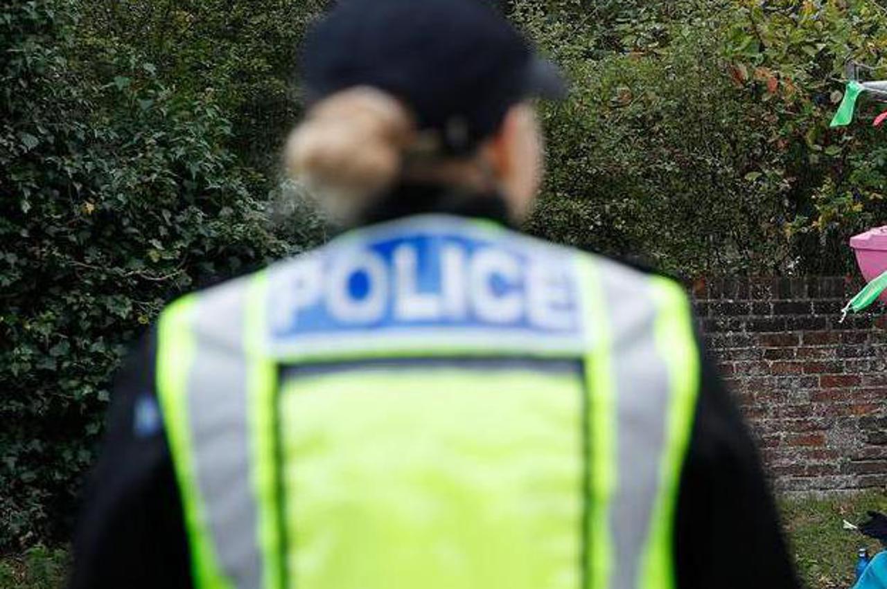 Protesters from Extinction Rebellion protest at the entrance to the ExxonMobil Oil Refinery, in Fawley
