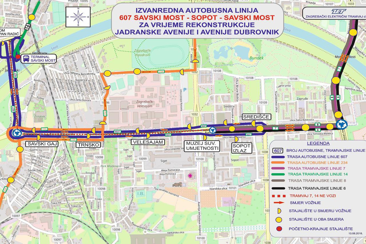 Zatvara se zagrebački rotor, ove karte će vam pomoći da se snađete