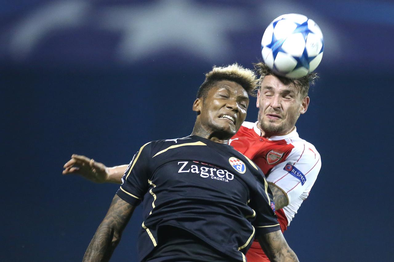 16.09.2015., stadion Maksimir, Zagreb - UEFA Liga prvaka, skupina F, 1. kolo, GNK Dinamo - Arsenal FC. Junior Fernandes.  Photo: Sanjin Strukic/PIXSELL