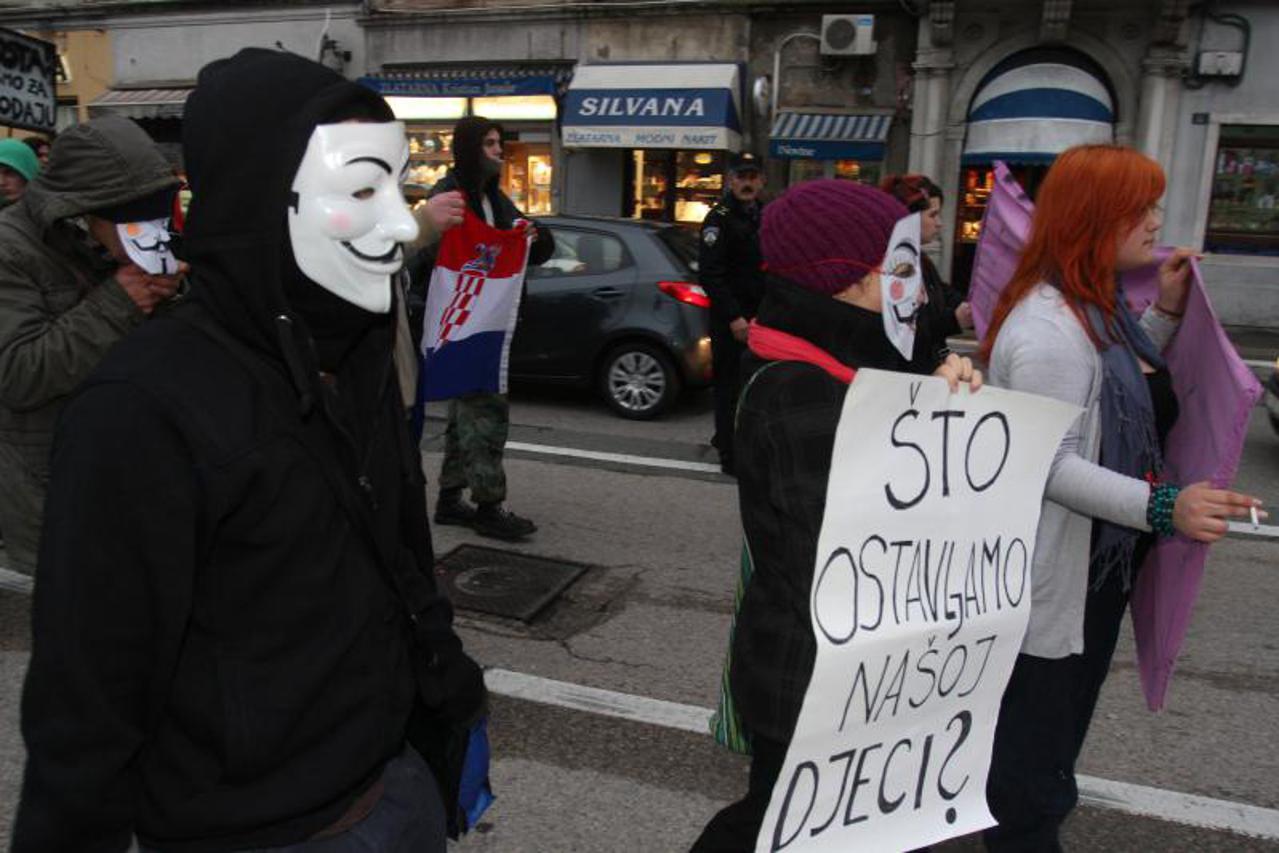 Occupy Croatia prosvjed u Rijeci (1)