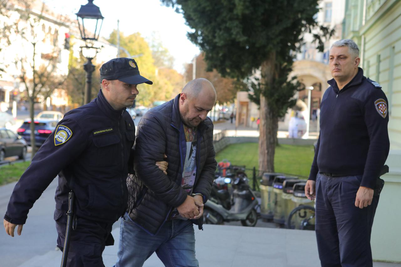 Privođenje osumnjičenih za preprodaju droge i duhana na Županijski sud u Osijeku