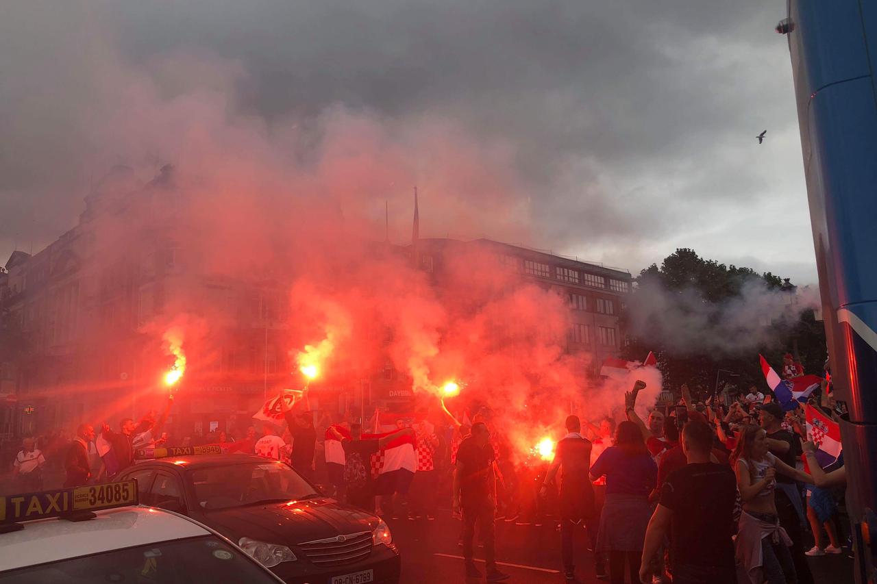 Hrvatski navijači u Dublinu