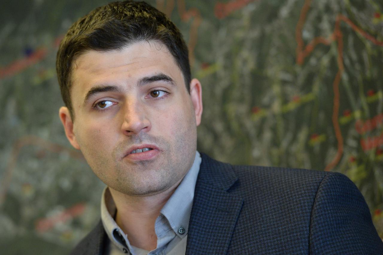 06.05.2015., Zagreb - Postorije gradskog SDP-a, konferencija za medije Davora Bernardica povodom sutrasnje gradske skupstine i problema GUP-a, te KK Cibona.   Photo: Marko Lukunic/PIXSELL
