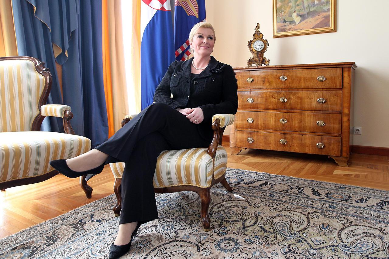 02.04.2014., Zagreb - Predsjednica Republike Hrvatske Kolinda Grabar-Kitarovic. Photo: Boris Scitar/Vecernji list/PIXSELL