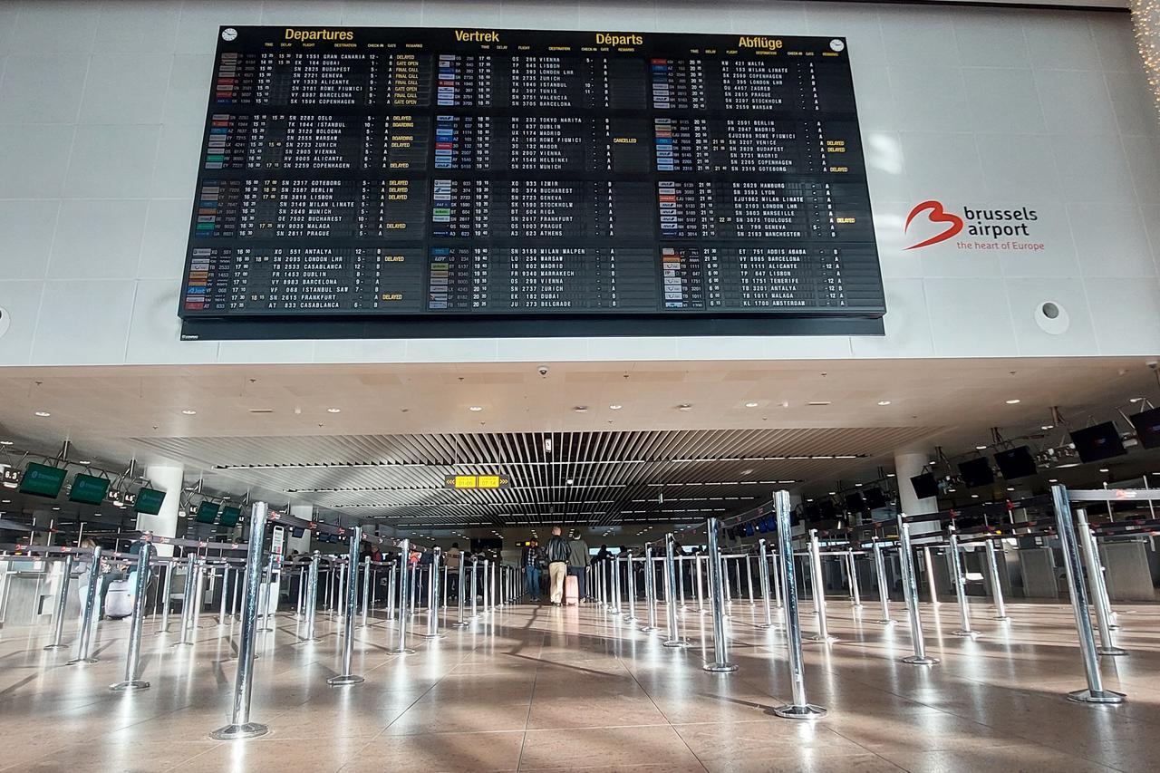 Zaventem: Zračna luka Bruxelles nakon što je sinoć zbog dronova iz sigurnosnih radova obustavljen promet