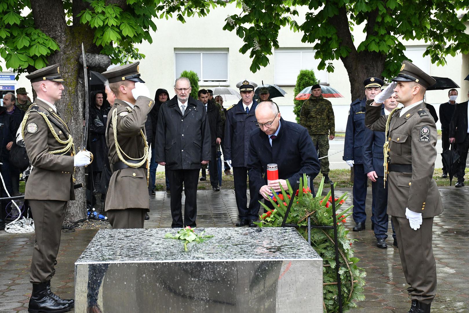 01.05.2020. Okucani  - Obiljezavanje 25. obljetnice vojno redarstvene operacije Bljesak. Davor Bozinovic, Damir Krsticevic Photo: Ivica Galovic/ PIXSELL