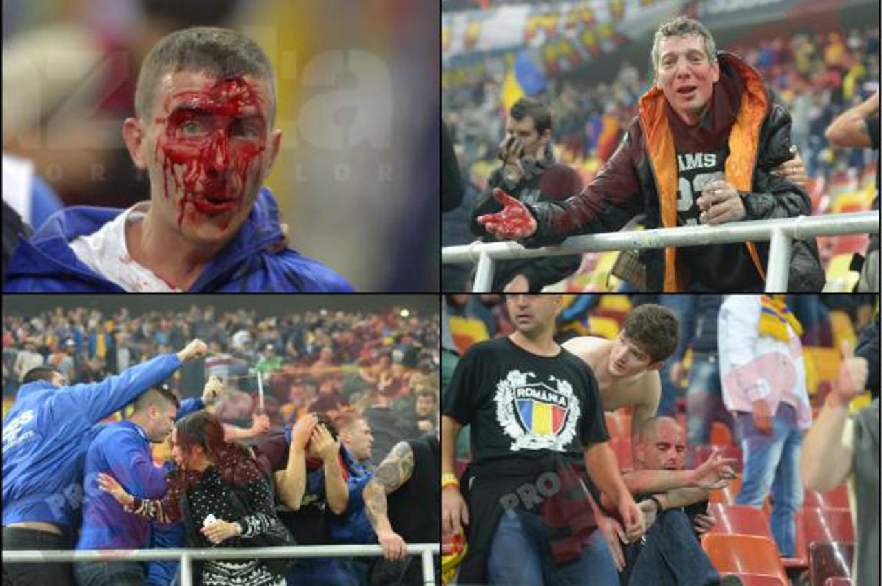 Rumunjski i mađarski navijači