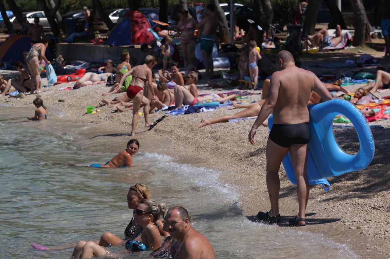 Zadar: Plaža na koju dolazi pas koji "spašava" ljude u moru