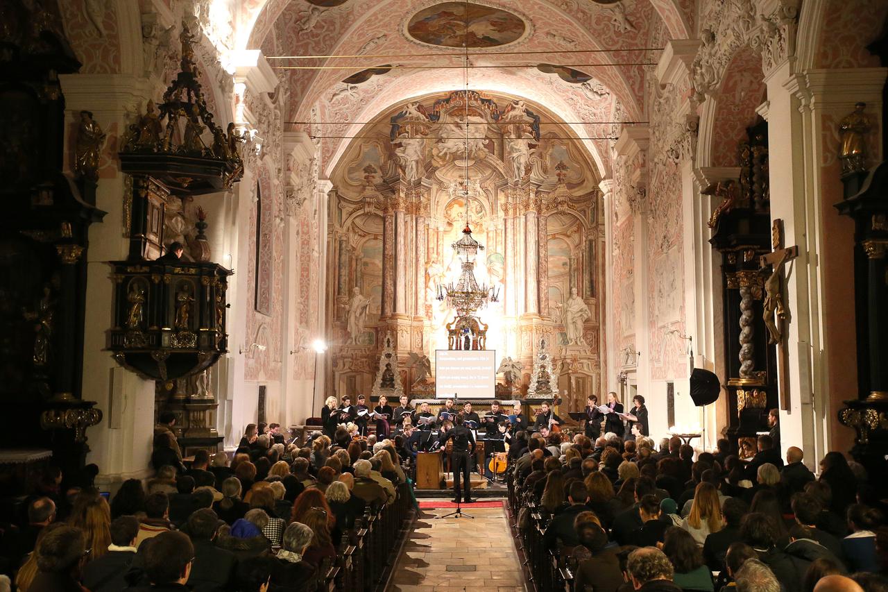 13.03.2016., Zagreb - Crkva sv. Katarine, Hrvatski barokni ansambl i vokalni sastav Antiphonus, u ciklusu Trinitas, pod vodstvom dirigenta Tomislava Facinija, na svom korizmenom koncertu izveli Bachovu Muku po Ivanu. Solisti: Robert Bartneck, tenor - Evan