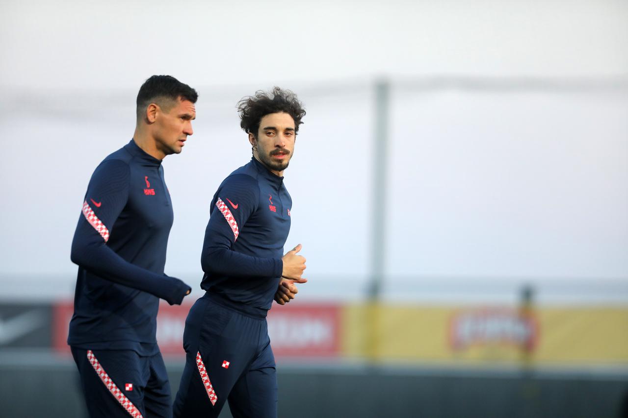 Rijeka: Trening Hrvatske nogometne reprezentacije na stadionu Rujevica