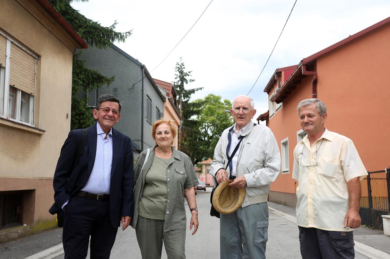 DKS_56139552 20.06.2016., Zagreb - Kreso Koncic, Nada Kolar, Tome Kalcina, Pavao Mihoci, stanovnici naselja Trnje. Photo: Borna Filic/PIXSELL