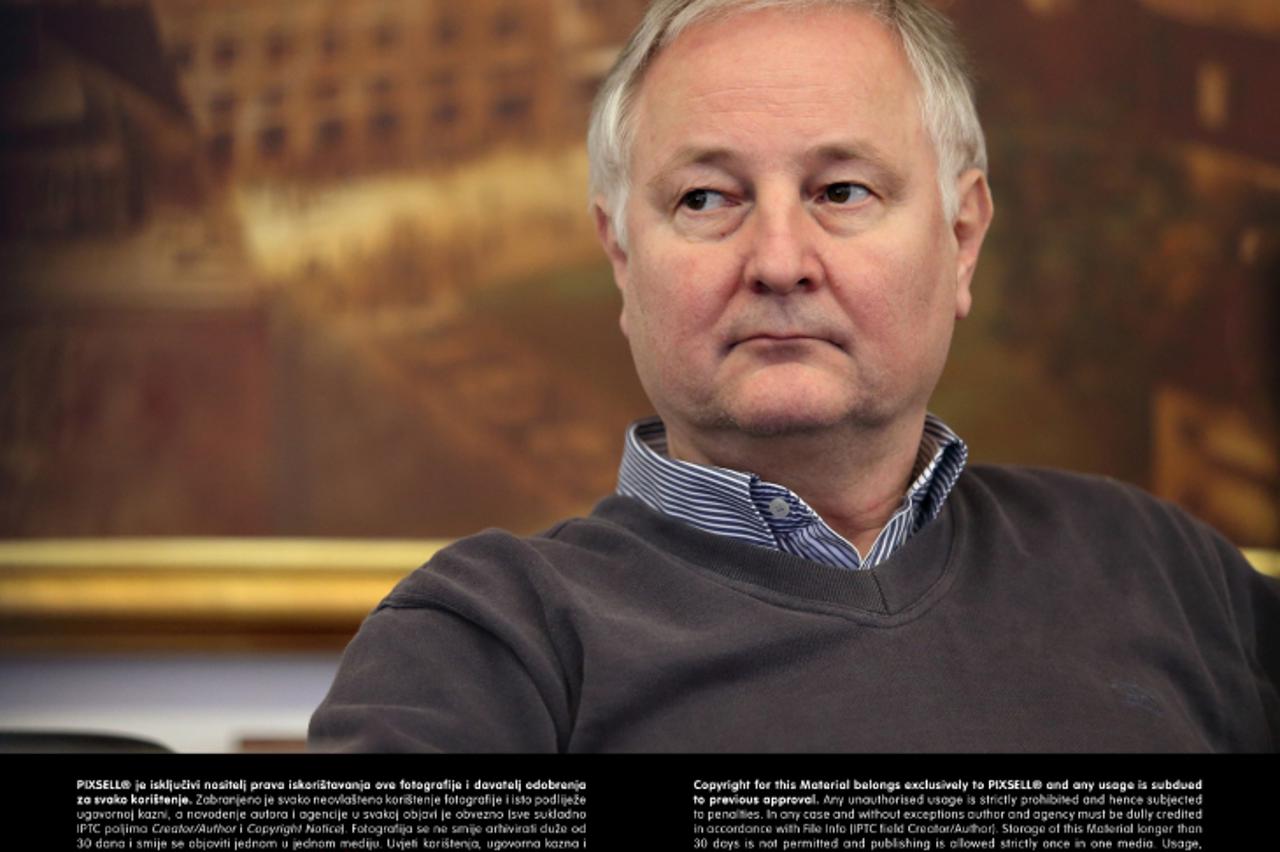 '24.04.2013., Zagreb - Na konferenciji za medije odrzanoj u Gradskom poglavarstvu, gradonacelnik Milan Bandic govorio je o stanju u Zagrebackom sportskom savezu. Slavko Kojic. Photo: Davor Puklavec/PI