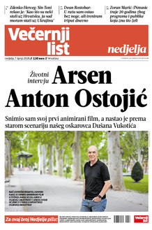 Večernji list naslovnica