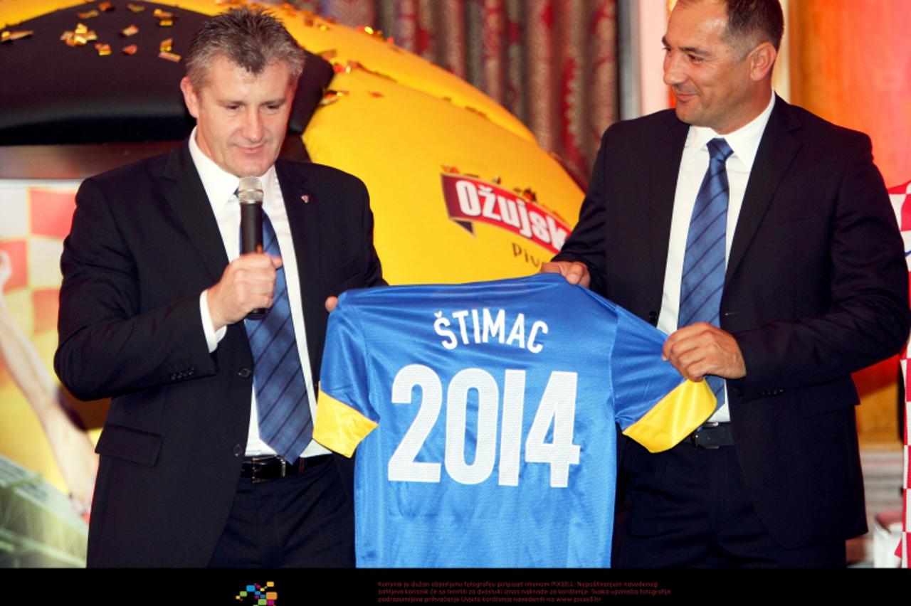 '06.07.2012., Zagreb - U hotelu Esplanade odrzana konferencija za medije Hrvatskog nogometnog saveza. Igor Stimac, Davor Suker. Photo: Slavko Midzor/PIXSELL'