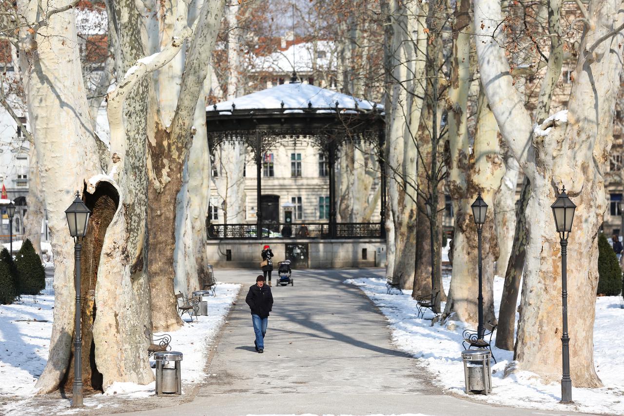 Zagreb: Temperatura od -7 stupnjeva C i hladni vjetar najavili polarni val koji stiže iz Sibira