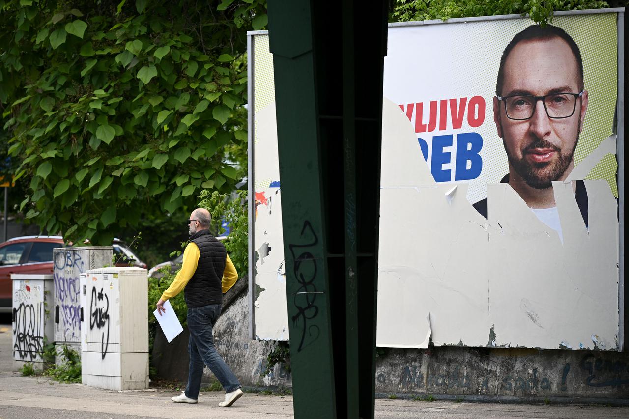 Zagreb: Predizborni plakat Tomislava Tomaševića