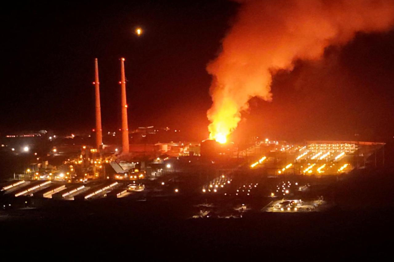 Fire at the site of Vistra Corp's Moss Landing power plant