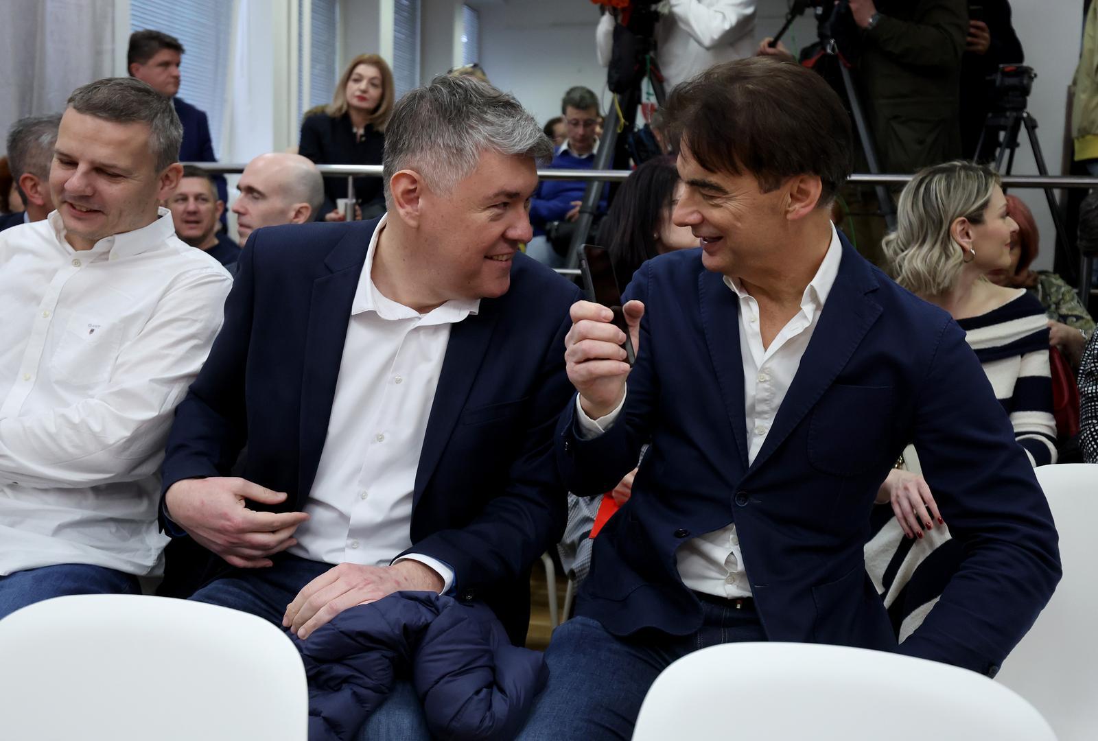 16.03.2024., Zagreb - U sredisnjici SDP-a odrzana je sjednica Glavnog odbora SDP-a na kojoj su se obratili Predja Grbin i predsjednik Zoran Milanovic. Photo: Sanjin Strukic/PIXSELL
