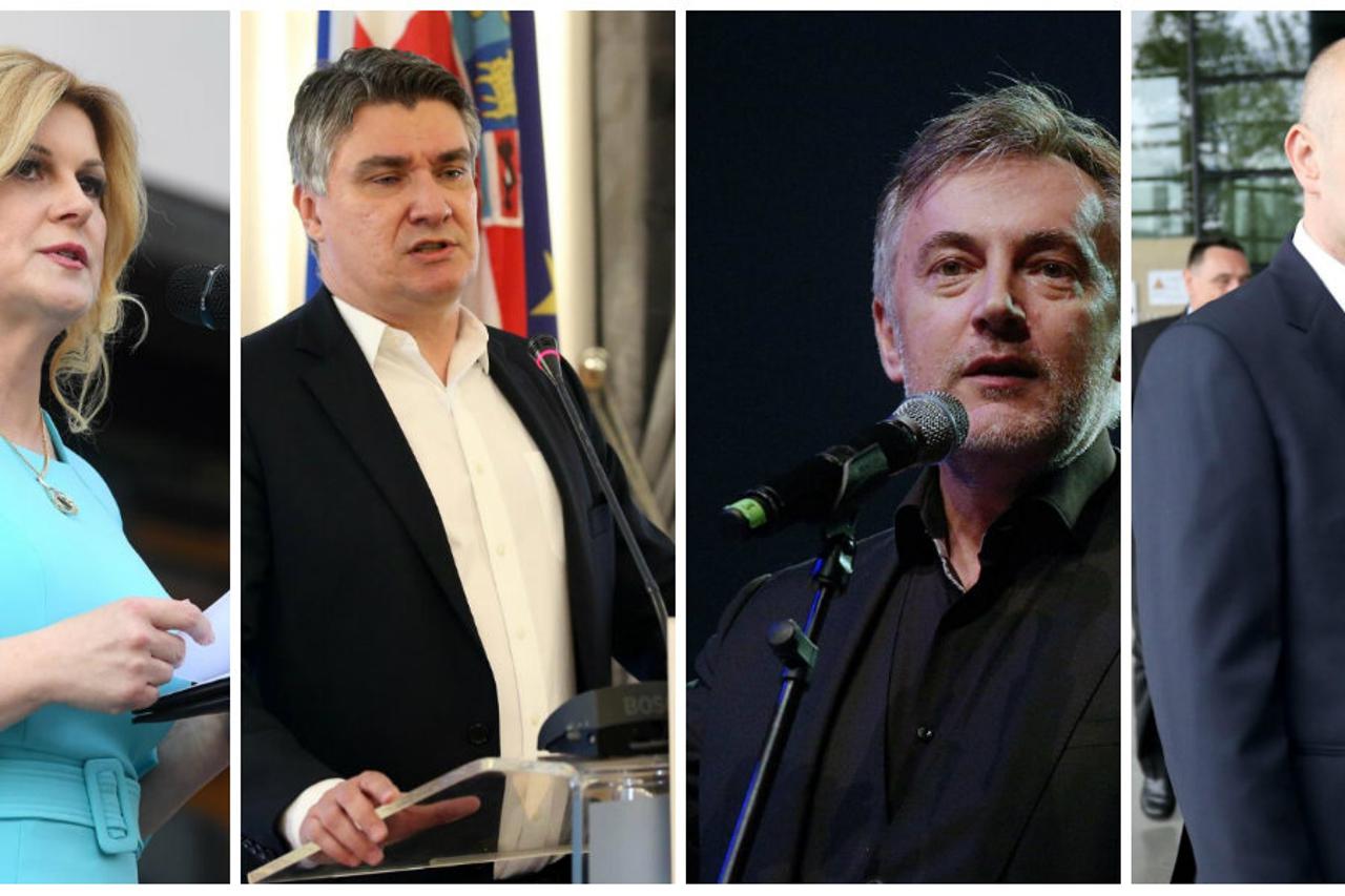 Kolinda Grabar-Kitarović, Milanović, Škoro, Kolakušić