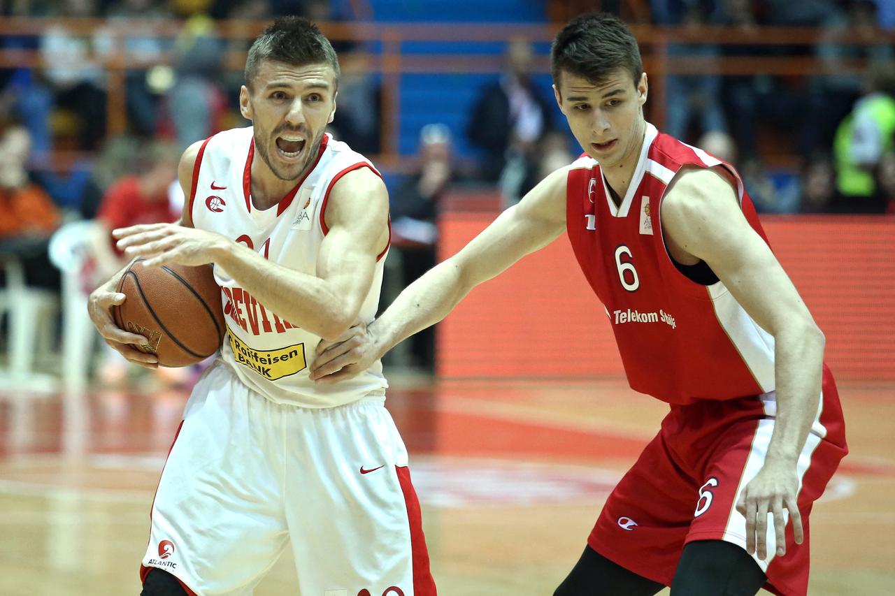 29.04.2015., Dom sportova, Zagreb - ABA liga, treca utakmica finala, KK Cedevita - KK Crvena zvezda. Nemanja Gordic, Nemanja Dangubic. Photo: Sanjin Strukic/PIXSELL