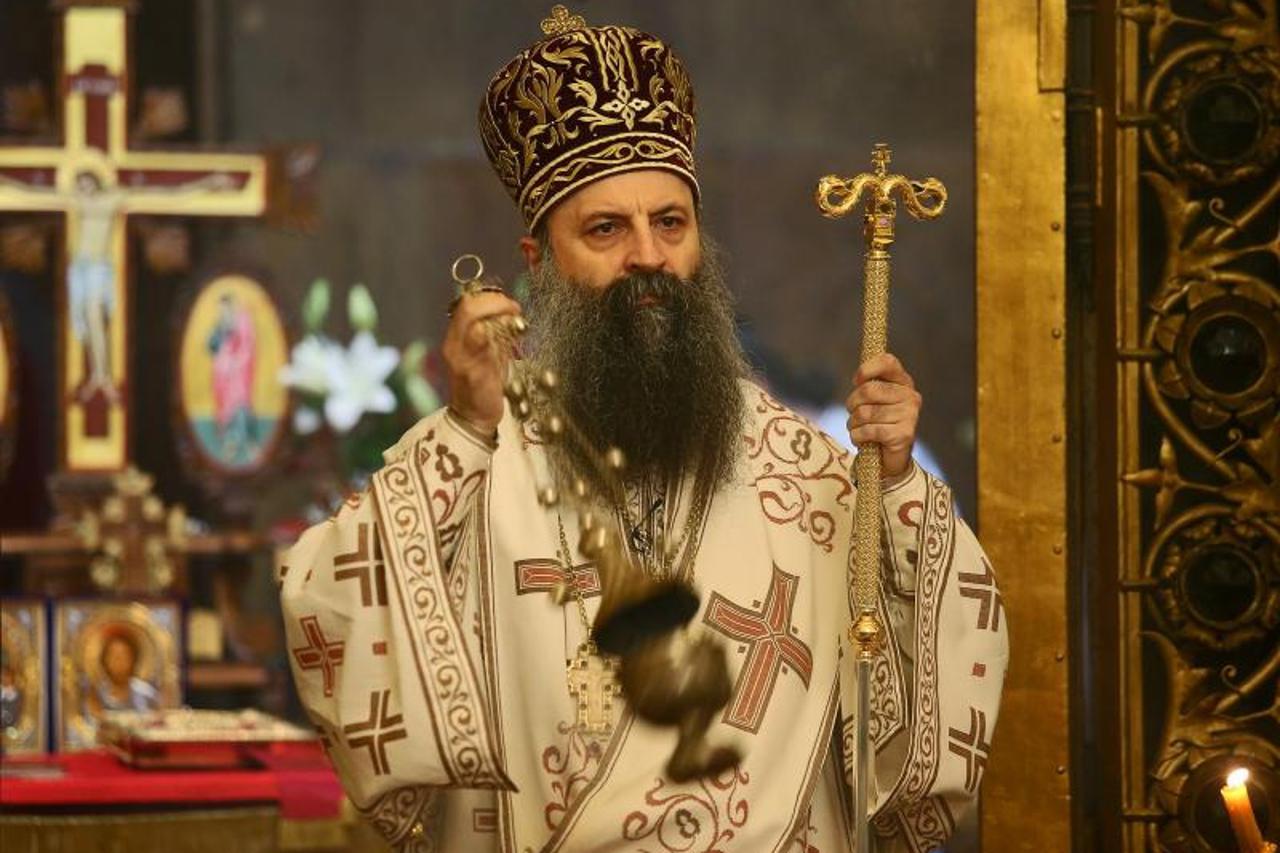 Mitropolit Porfirije Perić predvodio arhijerejsku Liturgiju na svetkovinu pravoslavnog Uskrsa