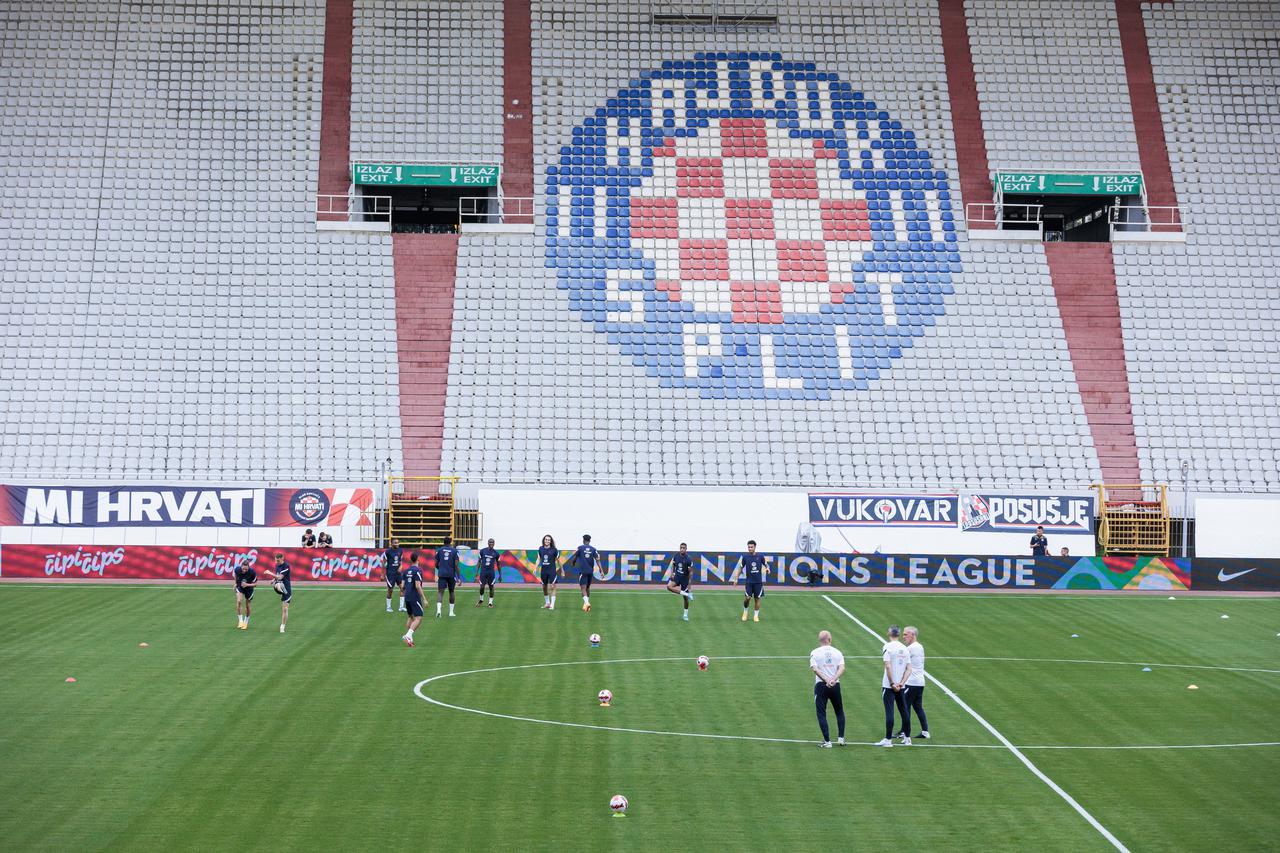 Split: Trening reprezentacije Francuske na Poljudu