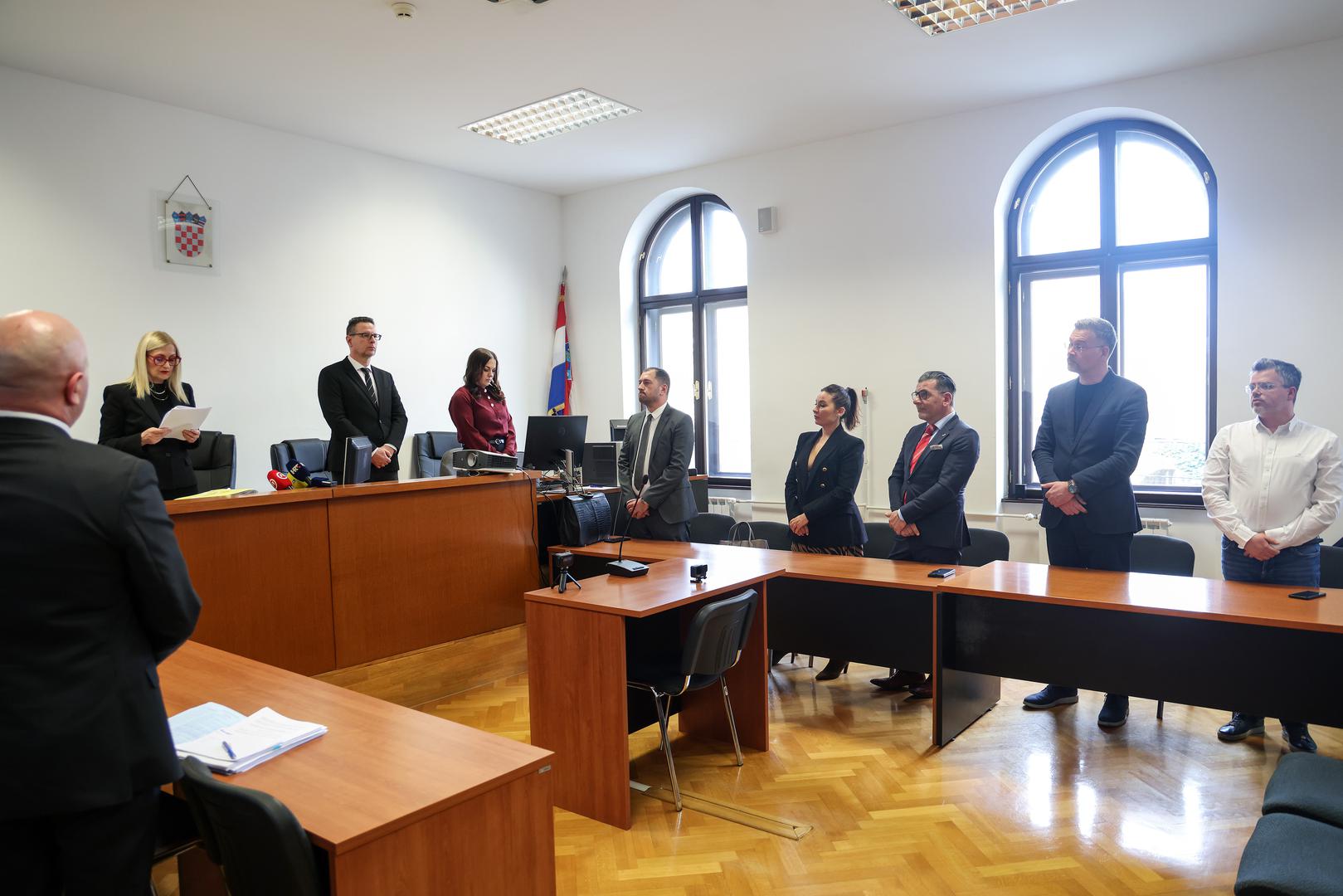 12.03.2026., Zupanijski sud, Osijek - Izricanje presude bivsem vukovarsko-srijemskom zupanu Damiru Dekanicu za laziranje i zataskavanje okolnosti prometne nesrece iz 2022. koju je pijan skrivio sluzbenim vozilom zupanije. Photo: Zeljko Lukunic/PIXSELL