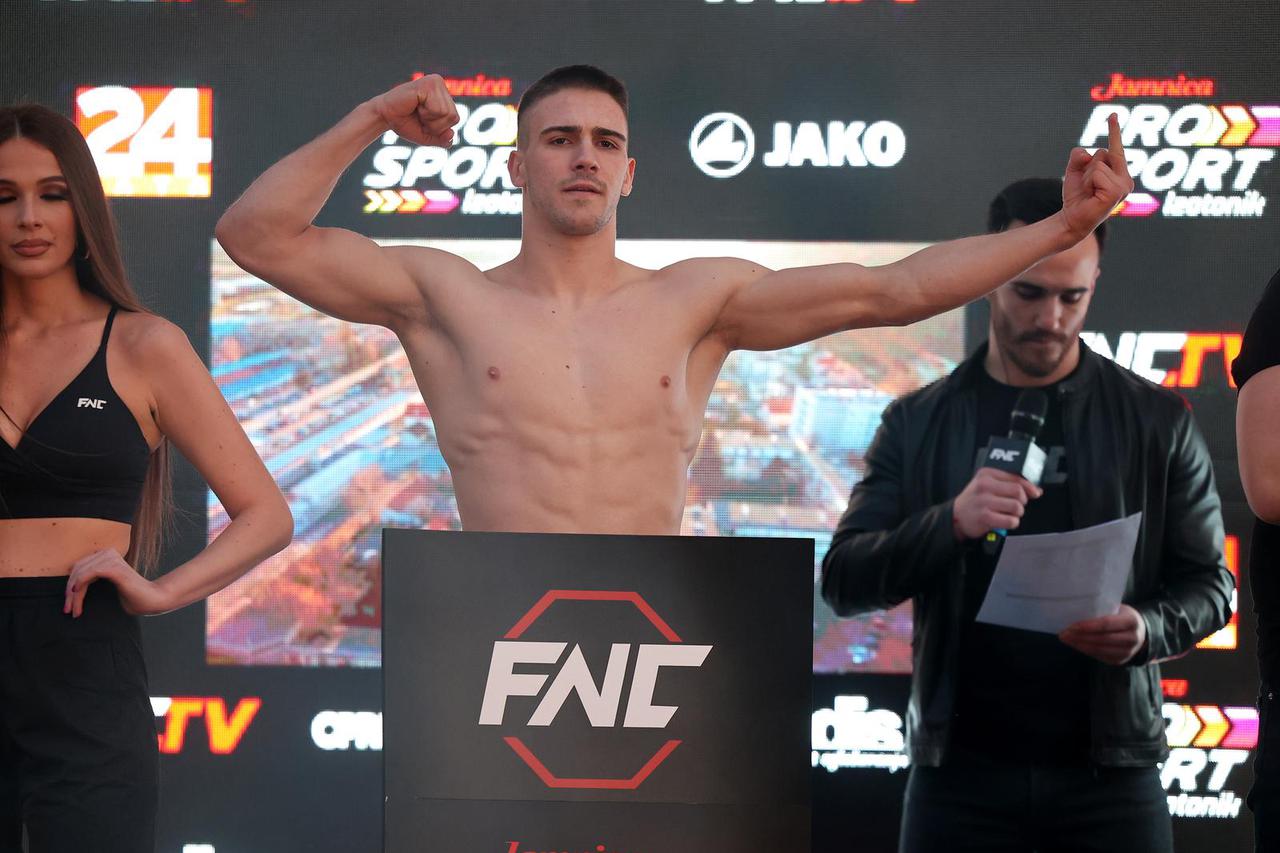 Službeno vaganje boraca za MMA spektakl u Zaboku - FNC 5