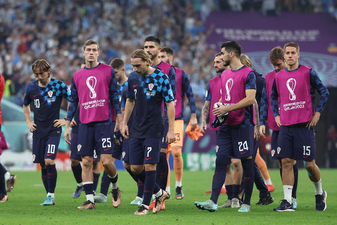 KATAR 2022 - Tuga na licima hrvatskih igra?a nakon poraza od Argentine