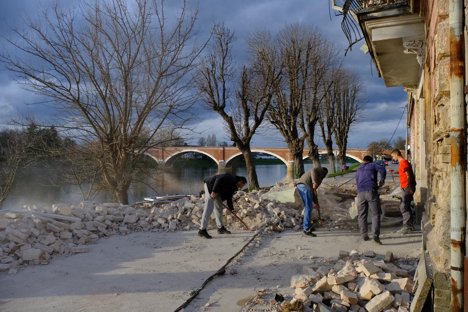 29.12.2020., Sisak - Posljedice jakog potresa jacine 6.3 po Richteru koji je pogodio  Petrinju, Sisak i okolicu te nanio veliku stetu. Photo. Slaven Branislav Babic/PIXSELL