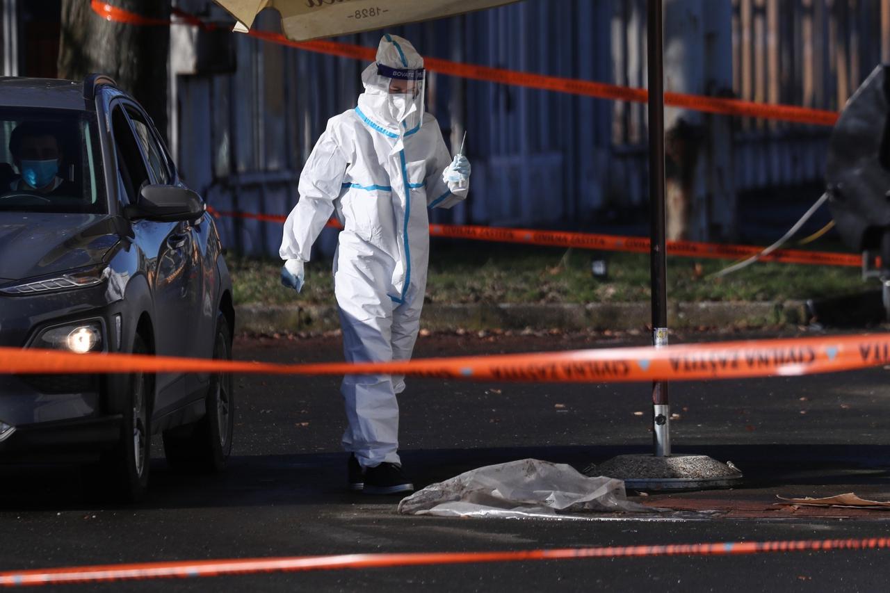 Drive in testiranje na koronavirus na Zagrebačkom velesajmu