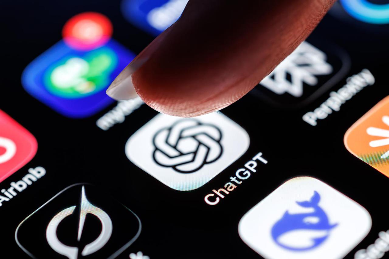 Icon of Chat GPT on screen of iphone