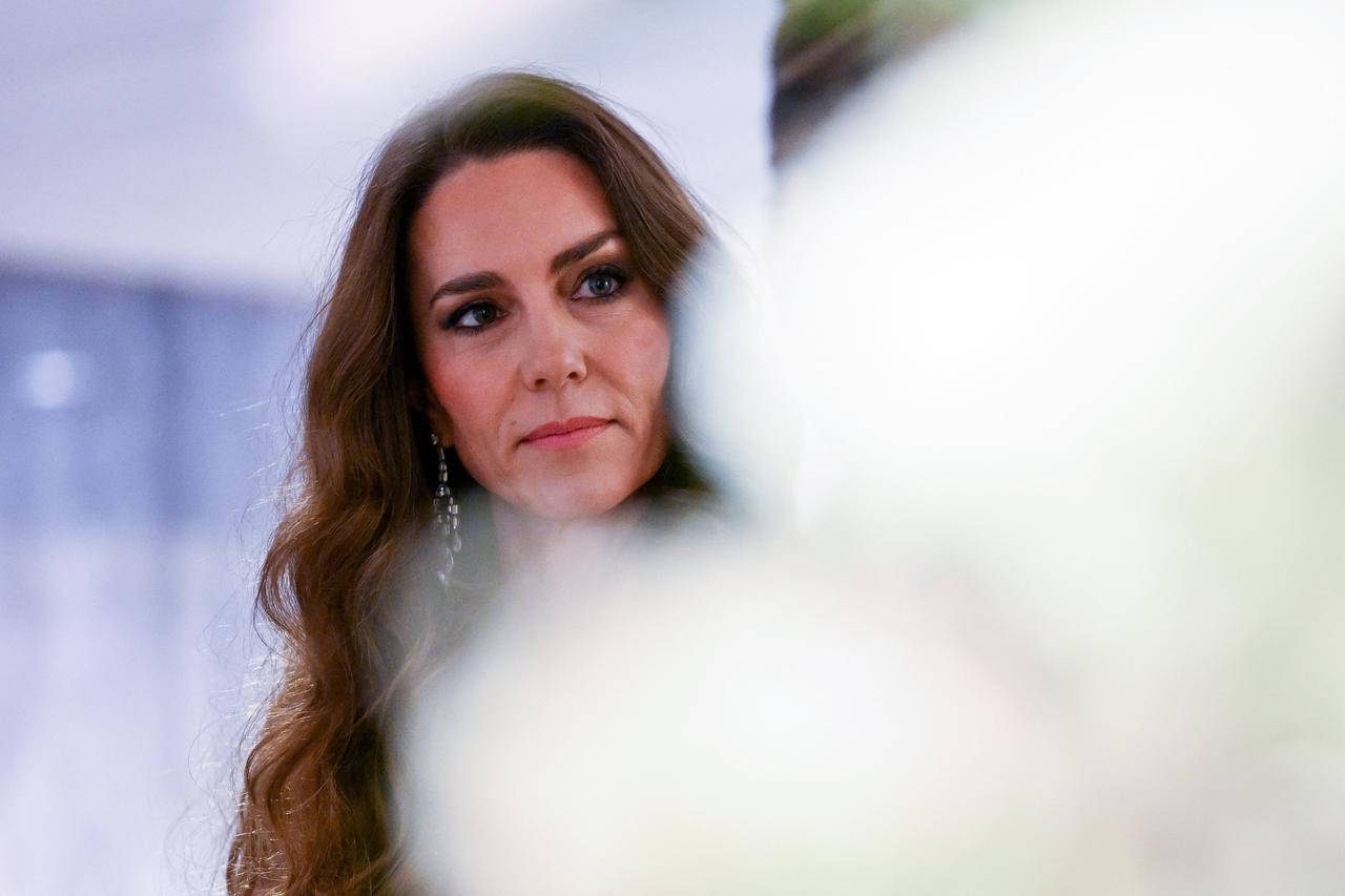 Britain's Prince William and Catherine attend the BAFTA Film Awards 2026, in London