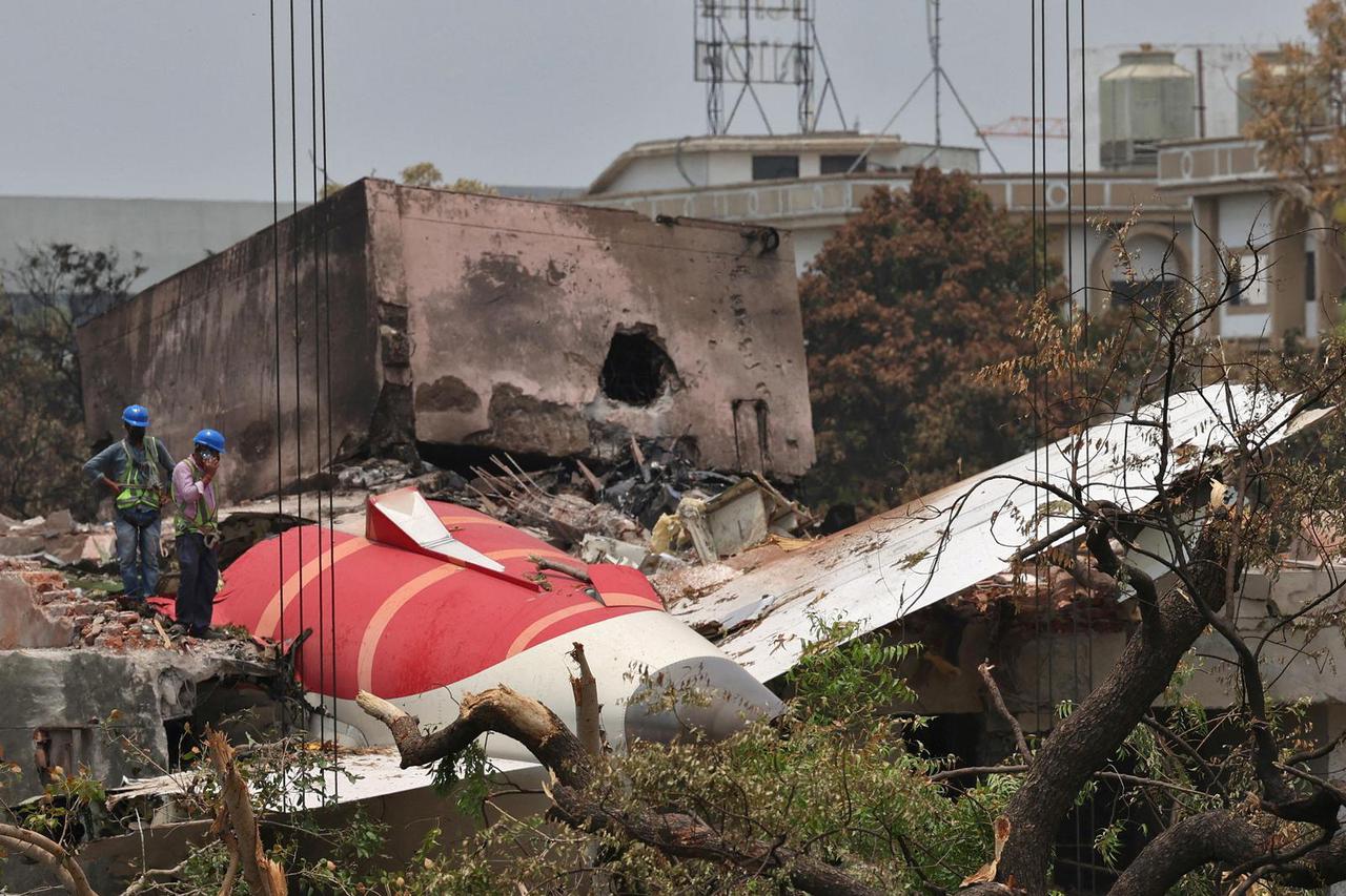 FILE PHOTO: Aftermath of the Air India aircraft crash during take-off in Ahmedabad