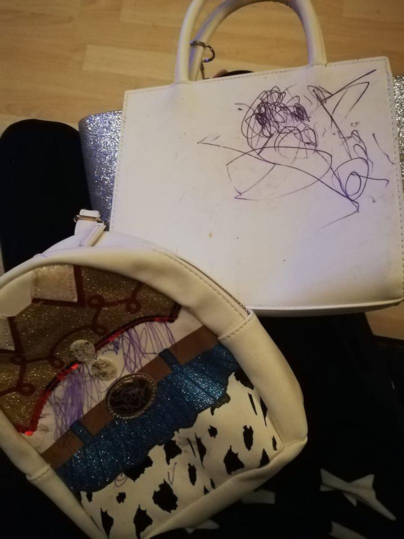 Lisa Curran je na Facebook stranici Mrs Hinch Made Me Do It objavila fotografiju dvije zašarane torbe, a tražila je ljude da joj pomognu kod čišćenja. 