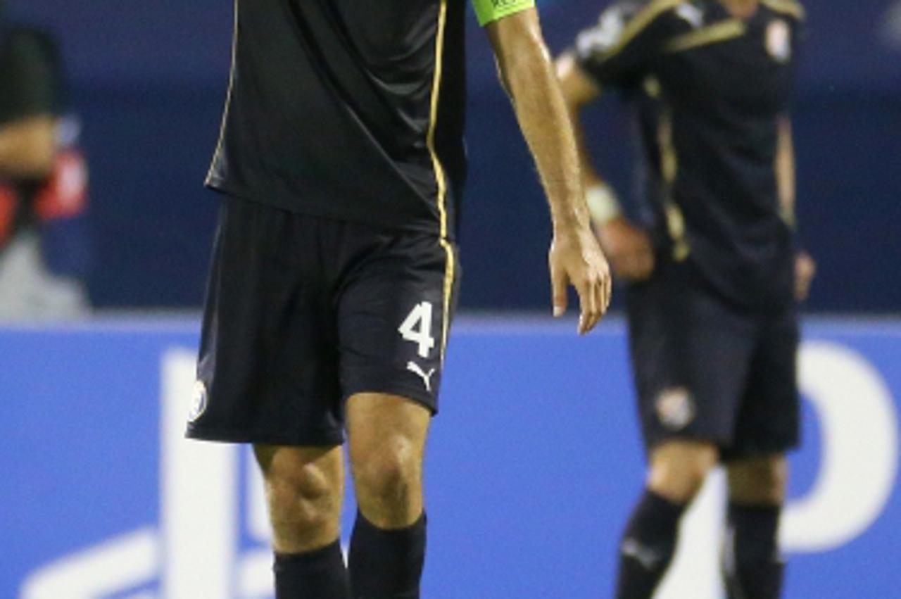 '21.08.2013., Stadion Maksimir, Zagreb - Prva utakmica 4. pretkola Lige prvaka, GNK Dinamo - Austrija Bec. Josip Simunic.  Photo: Igor Kralj/PIXSELL'