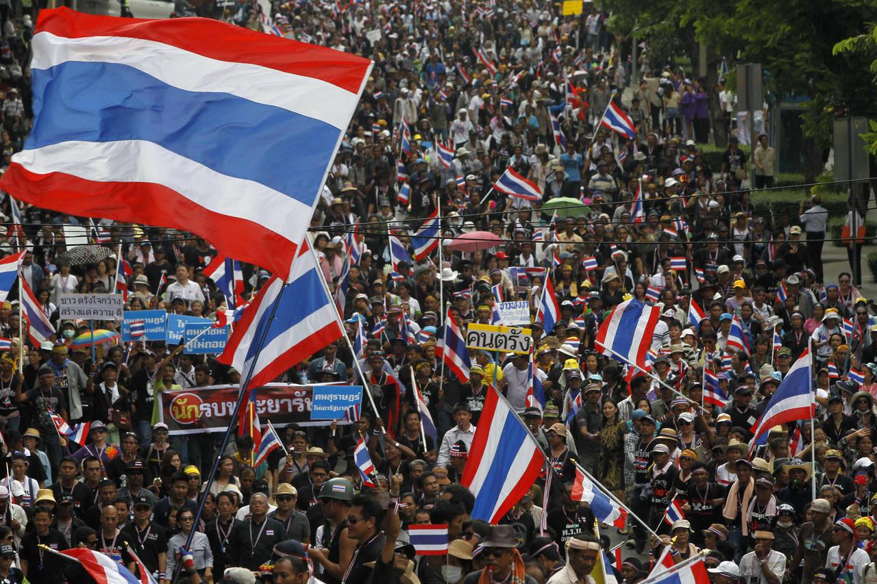 tajland bangkok prosvjedi